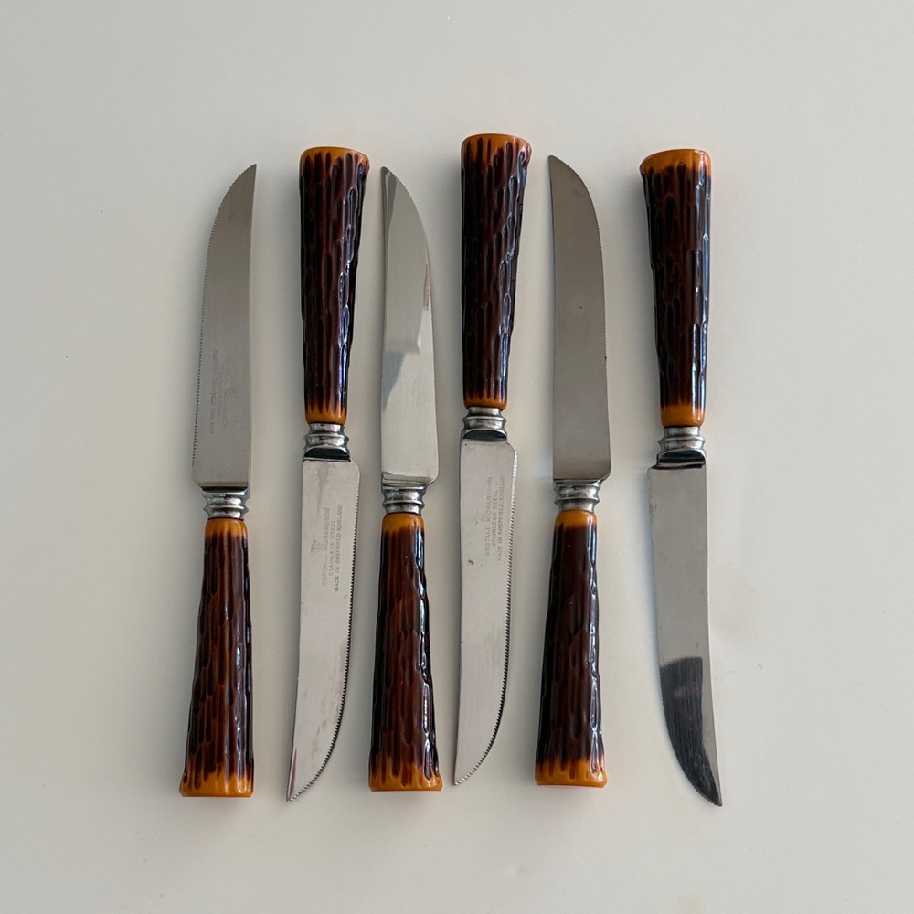 MCM WESTALL RICHARDSON STEAK KNIVES SET OF 6
